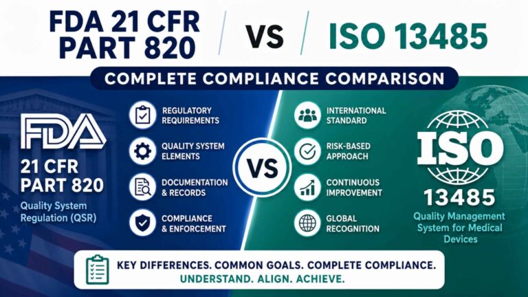 Protected: FDA 21 CFR Part 820 vs ISO 13485: Complete Compliance Comparison